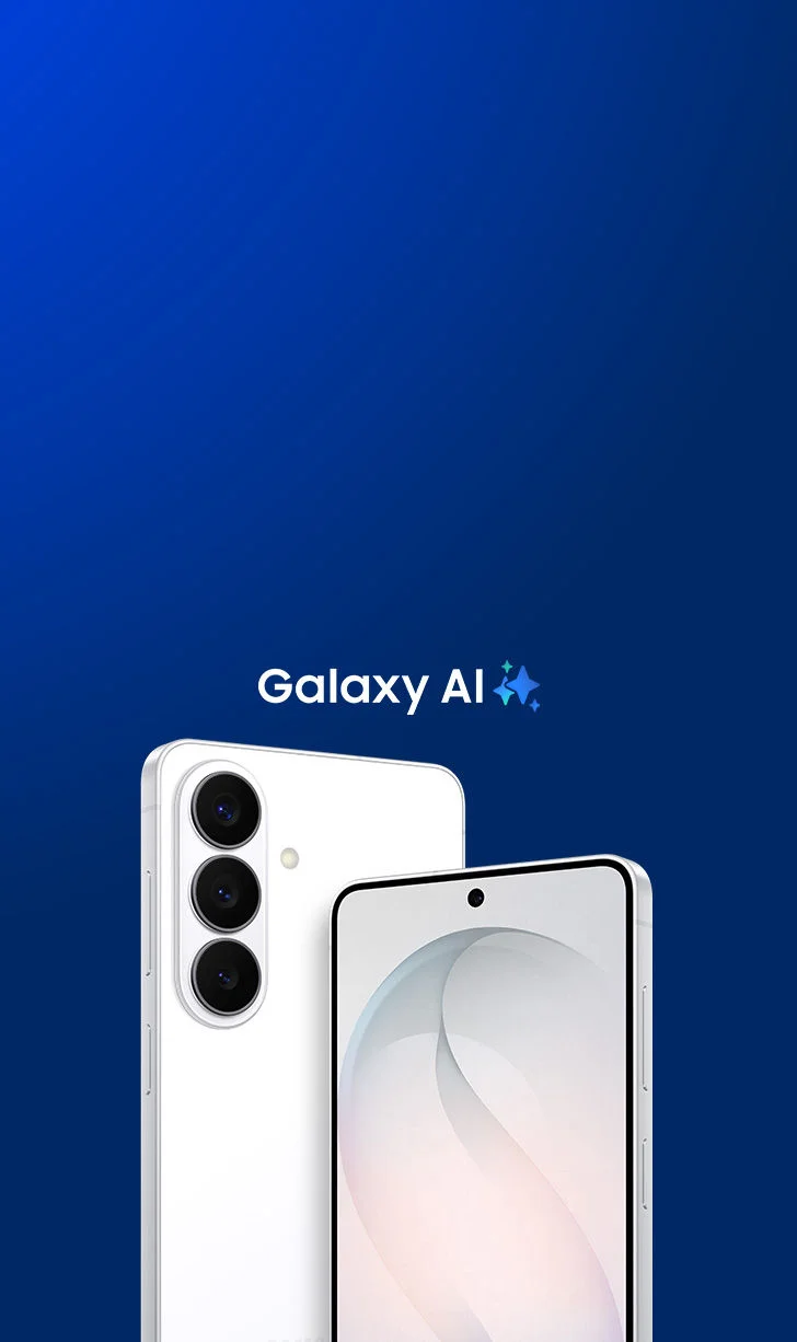 Samsung Galaxy S26 in white and another variant side-by-side